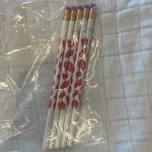 Vintage Atlas pencils number 2 made in the USA lipstick kiss